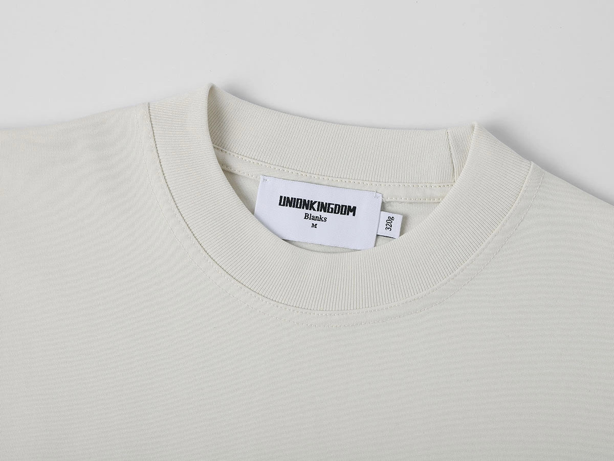 320 GSM LOOSE FIT 'SILVER WHITE' T-SHIRT