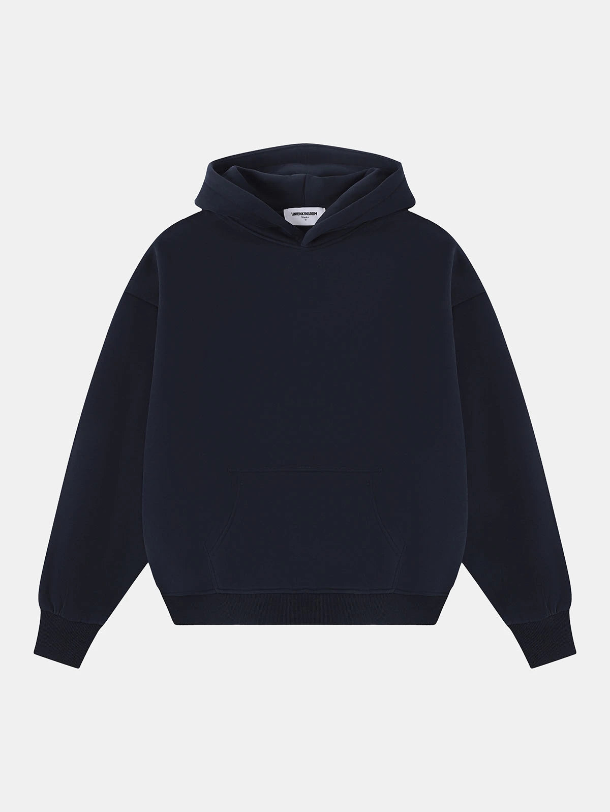 360 GSM CROPPED FIT 'NAVY BLUE' HOODIE