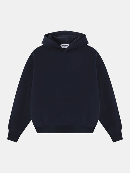 360 GSM CROPPED FIT 'NAVY BLUE' HOODIE