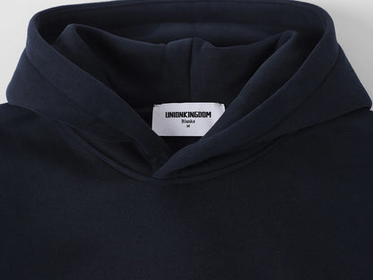 360 GSM CROPPED FIT 'NAVY BLUE' HOODIE