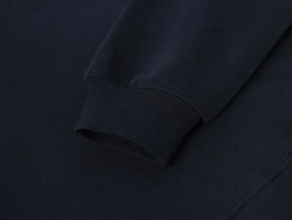 360 GSM CROPPED FIT 'NAVY BLUE' HOODIE