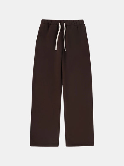 360 GSM NORMAL FIT STRAIGHT 'BWOWN' PANTS