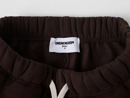 360 GSM NORMAL FIT STRAIGHT 'BWOWN' PANTS
