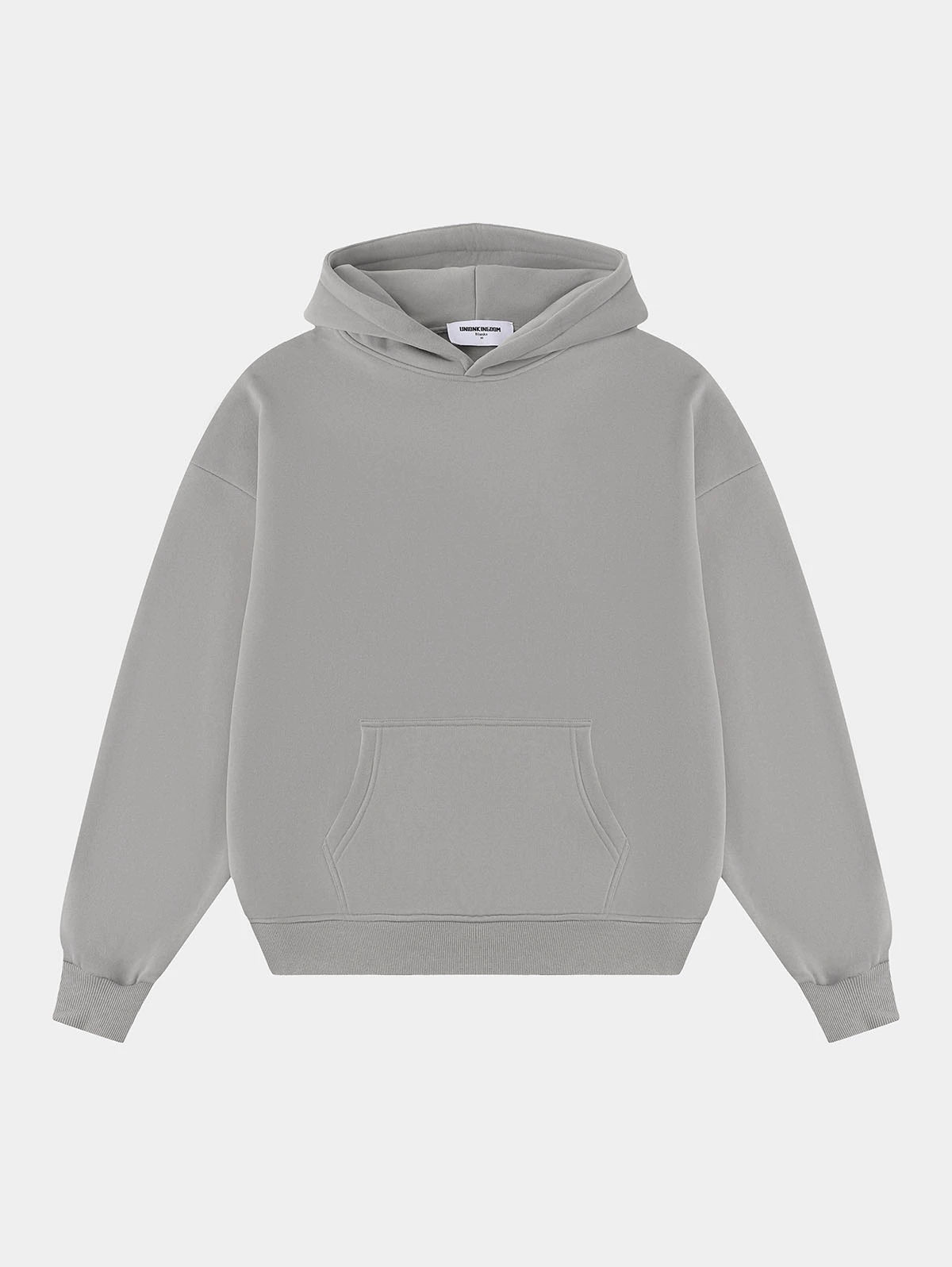 360 GSM CROPPED FIT 'SILVER GRAY' HOODIE