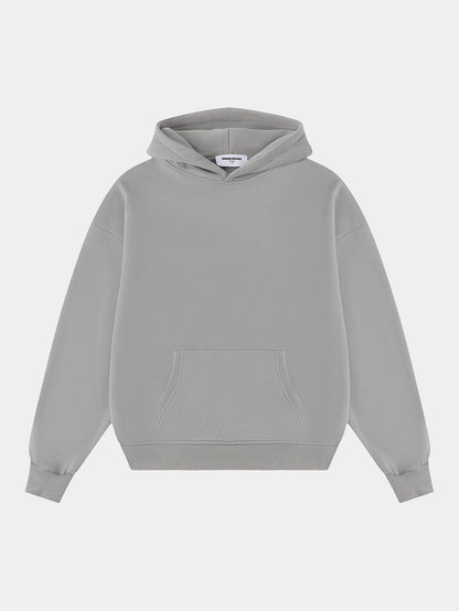 360 GSM CROPPED FIT 'SILVER GRAY' HOODIE