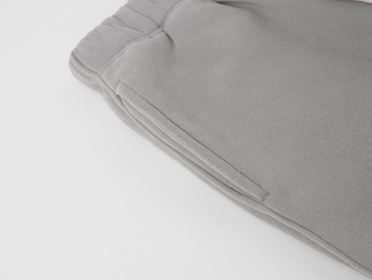 360 GSM NORMAL FIT STRAIGHT 'SILVER GRAY' PANTS
