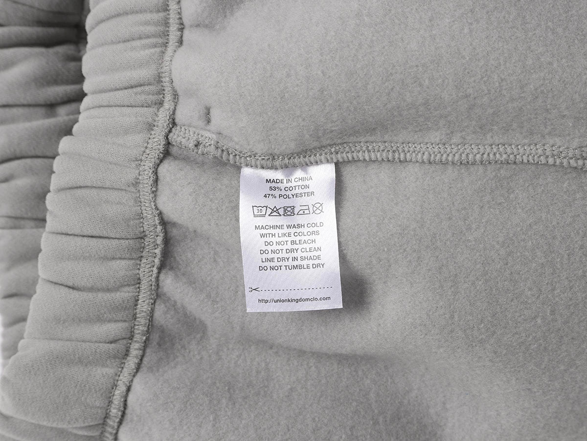360 GSM NORMAL FIT STRAIGHT 'SILVER GRAY' PANTS