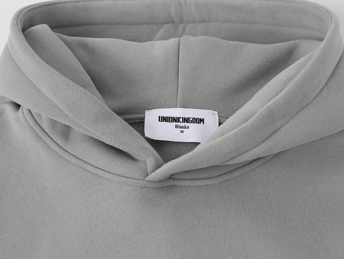 360 GSM CROPPED FIT 'SILVER GRAY' HOODIE