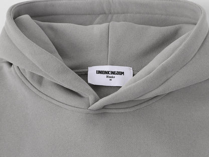 360 GSM CROPPED FIT 'SILVER GRAY' HOODIE