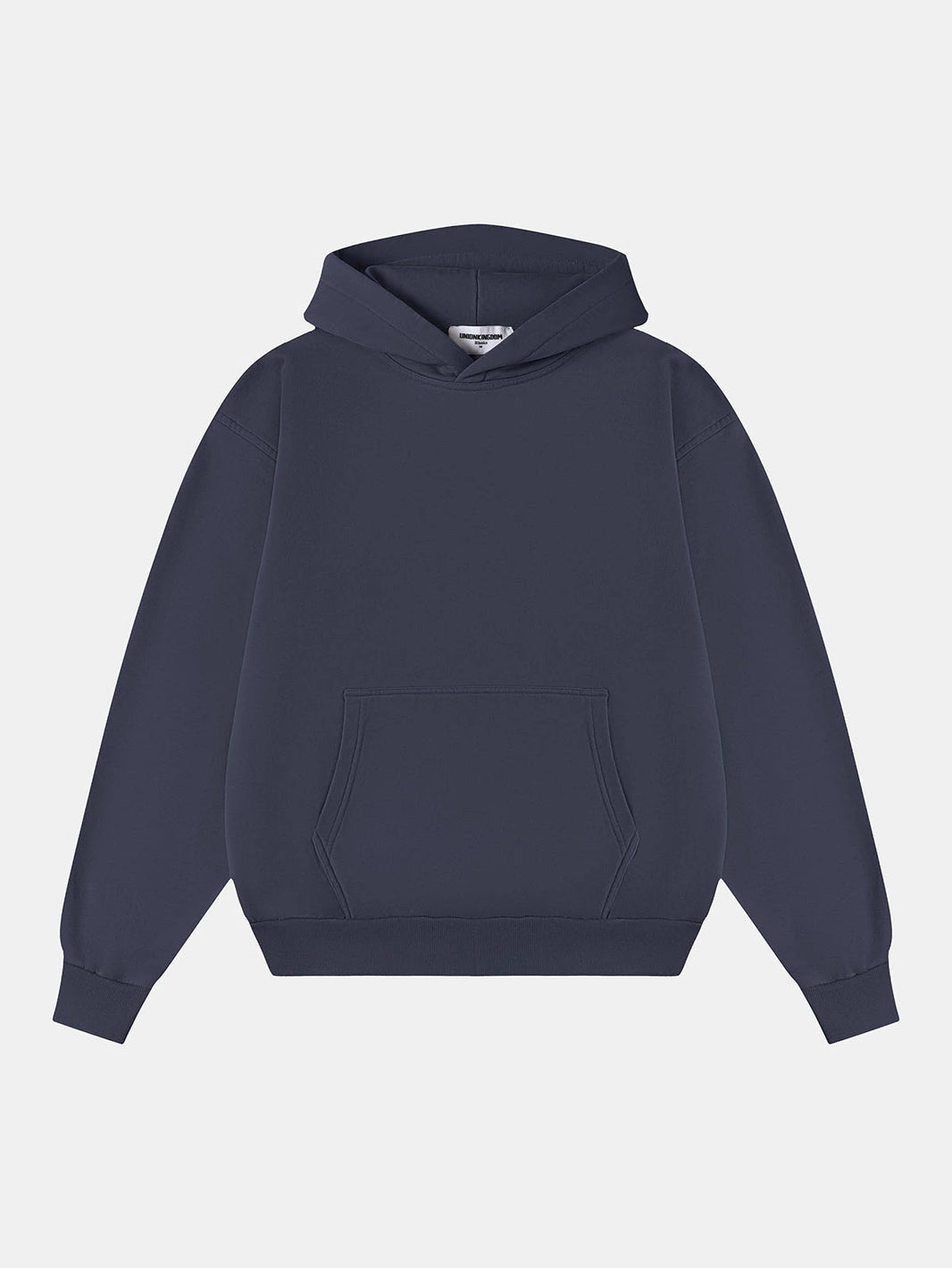 420 GSM CROPPED FIT 'GRAYISH BLUE' HOODIE