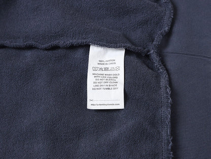 420 GSM CROPPED FIT 'GRAYISH BLUE' HOODIE
