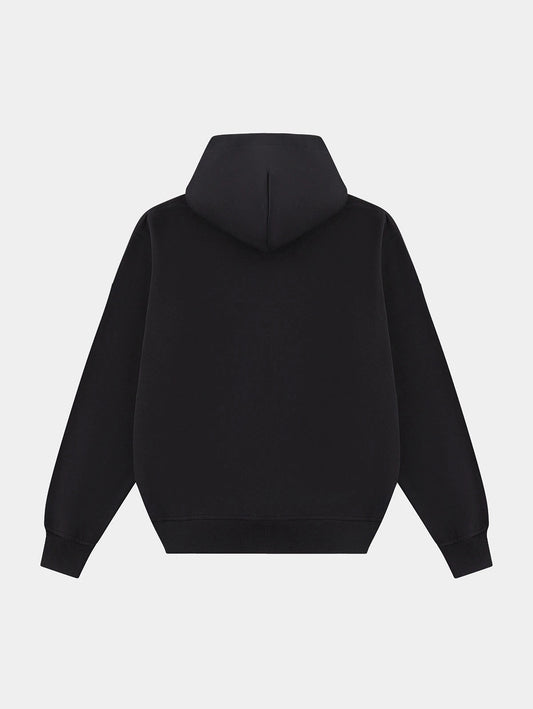 480 GSM LOOSE 'BLACK' HOODIE