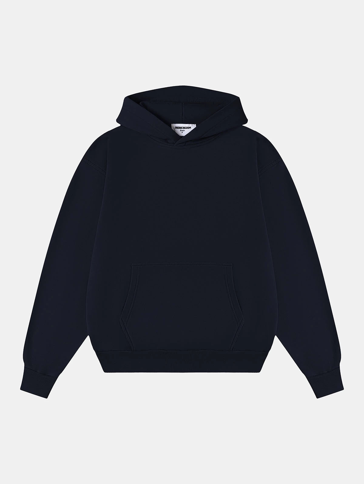 420 GSM CROPPED FIT 'NAVY BLUE' HOODIE
