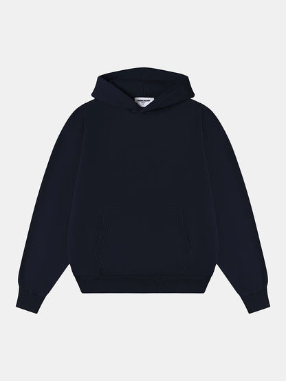420 GSM CROPPED FIT 'NAVY BLUE' HOODIE