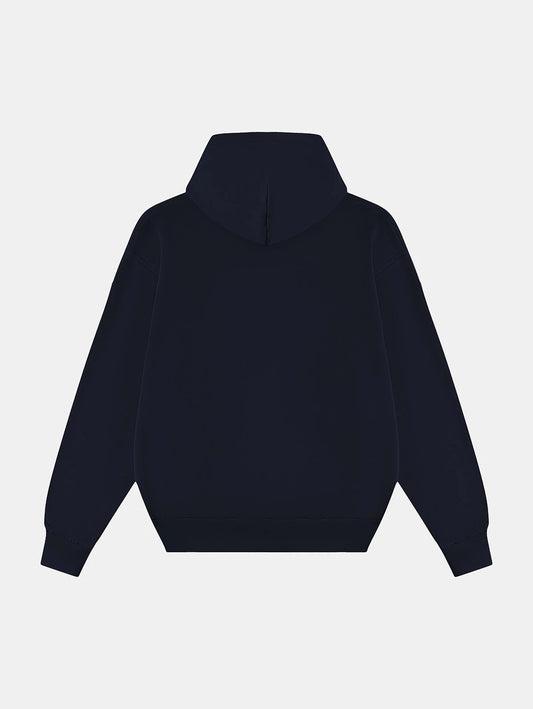 420 GSM CROPPED FIT 'NAVY BLUE' HOODIE