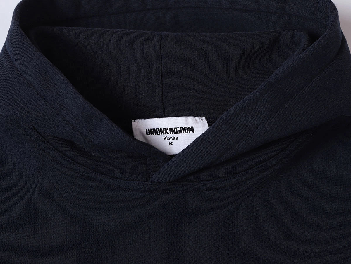 420 GSM CROPPED FIT 'NAVY BLUE' HOODIE