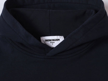 420 GSM CROPPED FIT 'NAVY BLUE' HOODIE