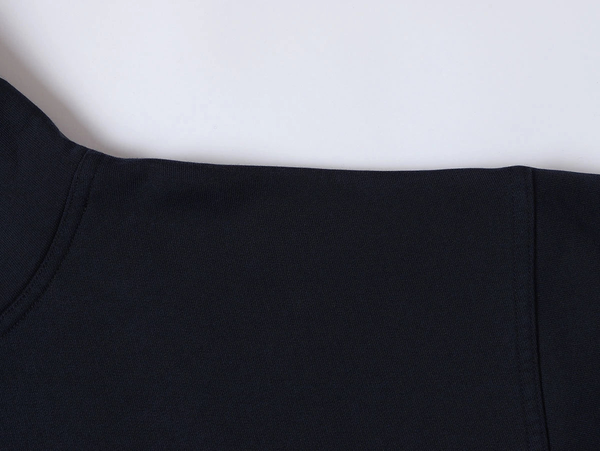 420 GSM CROPPED FIT 'NAVY BLUE' HOODIE