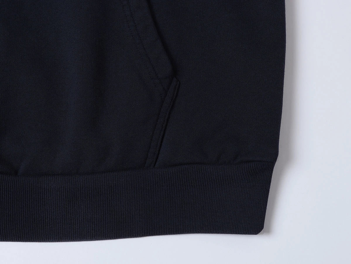420 GSM CROPPED FIT 'NAVY BLUE' HOODIE