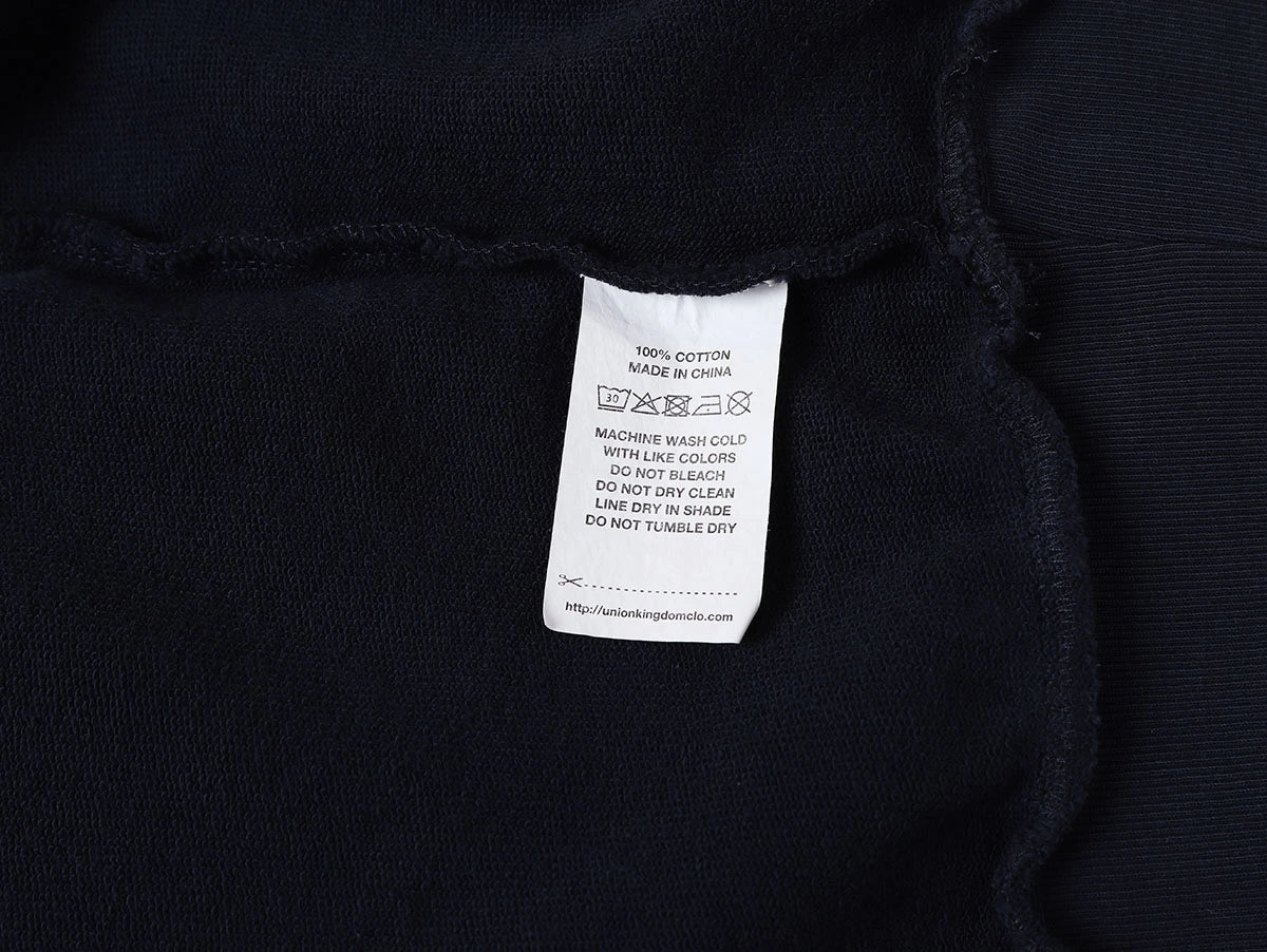 420 GSM CROPPED FIT 'NAVY BLUE' HOODIE
