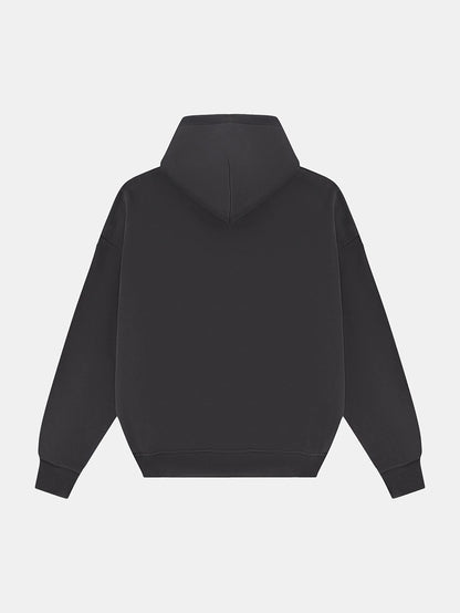 360 GSM CROPPED FIT 'DARK GRAY' HOODIE