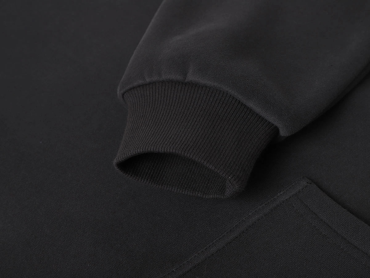 360 GSM CROPPED FIT 'DARK GRAY' HOODIE