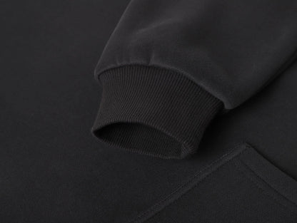 360 GSM CROPPED FIT 'DARK GRAY' HOODIE