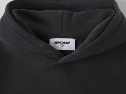 360 GSM CROPPED FIT 'DARK GRAY' HOODIE