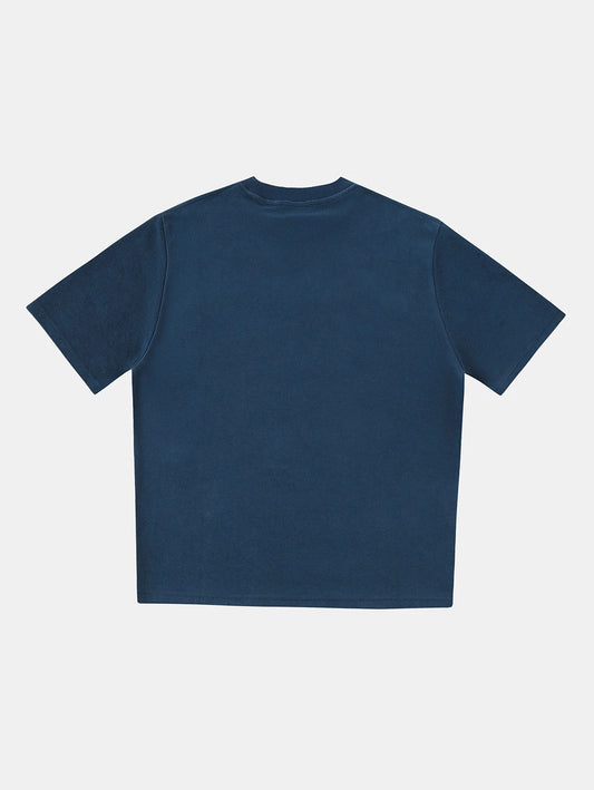 350 GSM NORMAL FIT 'PRUSSIAN BLUE' T-SHIRT