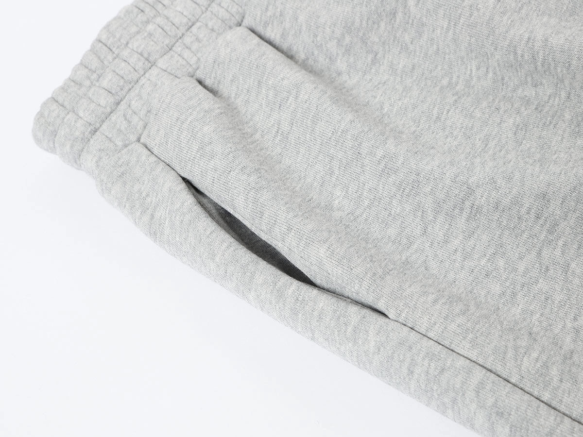 500 GSM LOOSE FIT WIDE LEG 'FLOWER GRAY' SWEATPANT