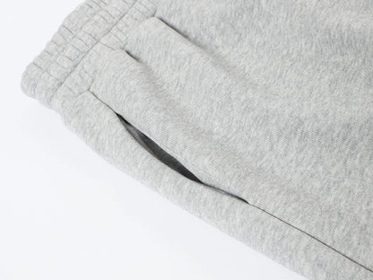 500 GSM LOOSE FIT WIDE LEG 'FLOWER GRAY' SWEATPANT