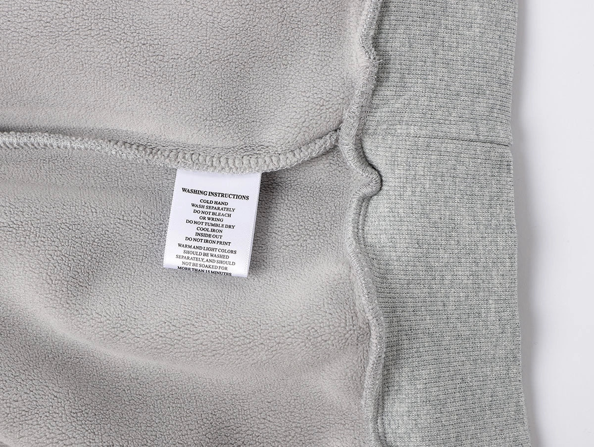 500 GSM  BOXY CROPPED 'FLOWER GRAY' HOODIE