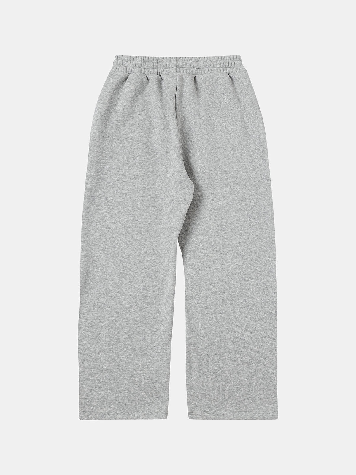 500 GSM LOOSE FIT WIDE LEG 'FLOWER GRAY' SWEATPANT