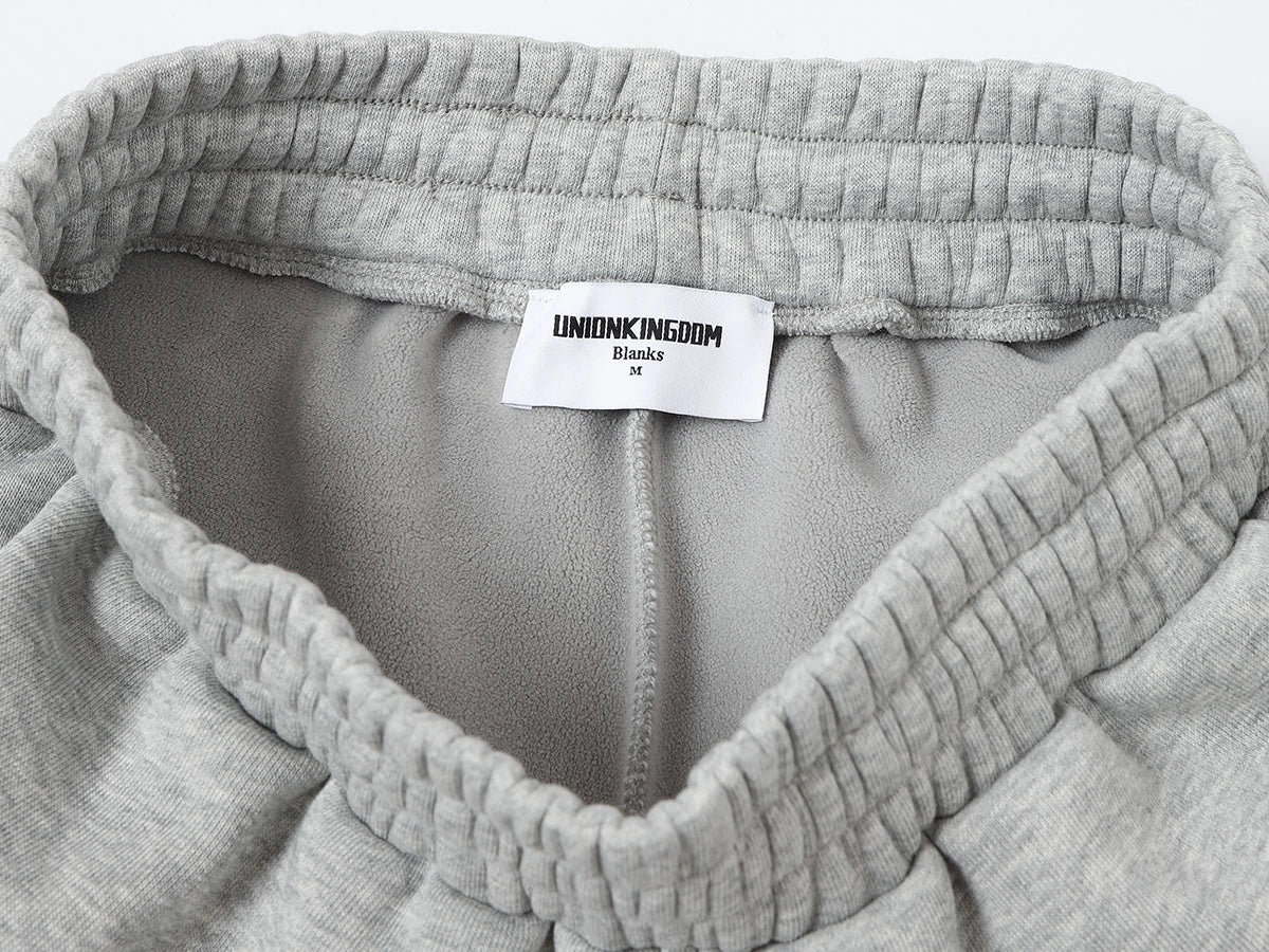 500 GSM LOOSE FIT WIDE LEG 'FLOWER GRAY' SWEATPANT