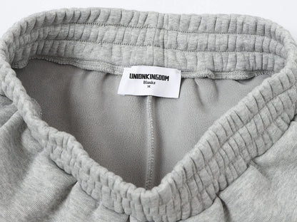 500 GSM LOOSE FIT WIDE LEG 'FLOWER GRAY' SWEATPANT