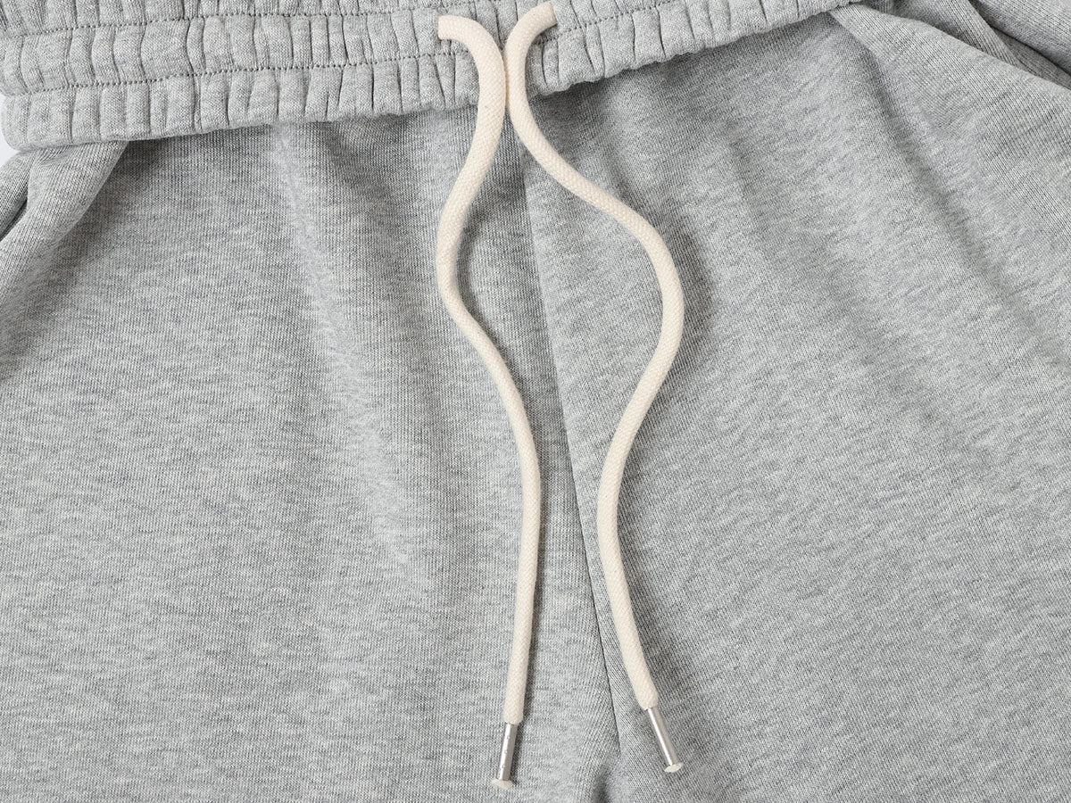 500 GSM LOOSE FIT WIDE LEG 'FLOWER GRAY' SWEATPANT