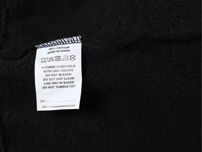 450 GSM CROPPED FIT 'BLACK' HOODIE